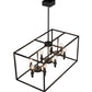 Meyda Lighting Kitzi 32" 8-Light Solar Black Island Pendant Light