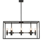 Meyda Lighting Kitzi 32" 8-Light Solar Black Island Pendant Light