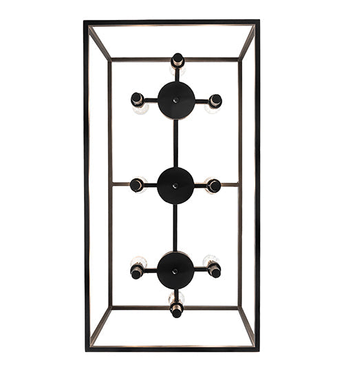 Meyda Lighting Kitzi 32" 8-Light Solar Black Island Pendant Light