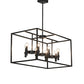 Meyda Lighting Kitzi 32" 8-Light Solar Black Island Pendant Light