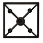 Meyda Lighting Kitzi 34" 4-Light Black Satin Wrought Iron Tapered Pendant Light With White Faux Candlelight
