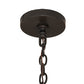 Meyda Lighting Kitzi 34" 4-Light Timeless Bronze Cilindro Pendant Light With White Textrene & Statuario Idalight Shade Glass