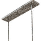 Meyda Lighting Kitzi 34" 8-Light Ash Island Pendant Light