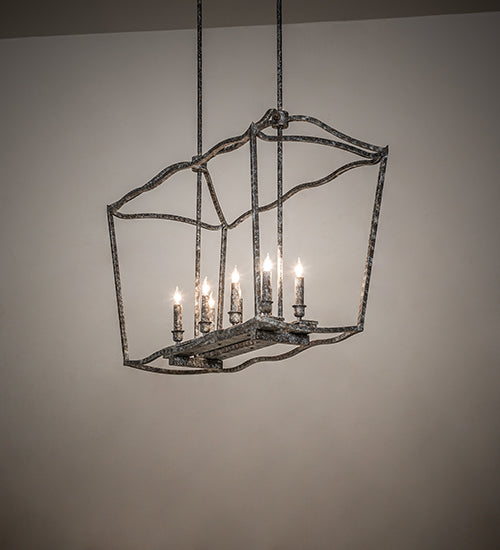 Meyda Lighting Kitzi 34" 8-Light Ash Island Pendant Light