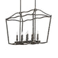 Meyda Lighting Kitzi 34" 8-Light Ash Island Pendant Light
