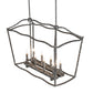 Meyda Lighting Kitzi 34" 8-Light Ash Island Pendant Light