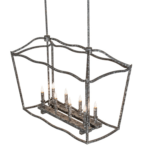 Meyda Lighting Kitzi 34" 8-Light Ash Island Pendant Light
