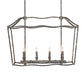 Meyda Lighting Kitzi 34" 8-Light Ash Island Pendant Light