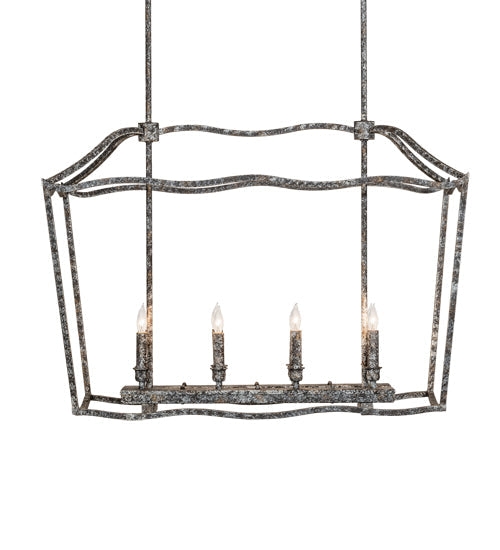 Meyda Lighting Kitzi 34" 8-Light Ash Island Pendant Light