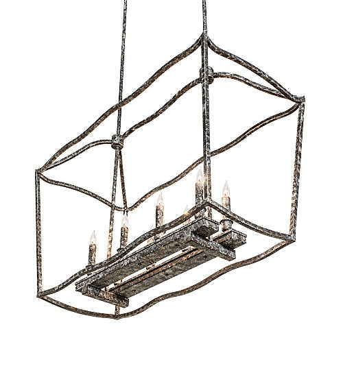 Meyda Lighting Kitzi 34" 8-Light Ash Island Pendant Light
