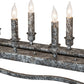 Meyda Lighting Kitzi 34" 8-Light Ash Island Pendant Light