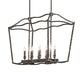 Meyda Lighting Kitzi 34" 8-Light Ash Island Pendant Light