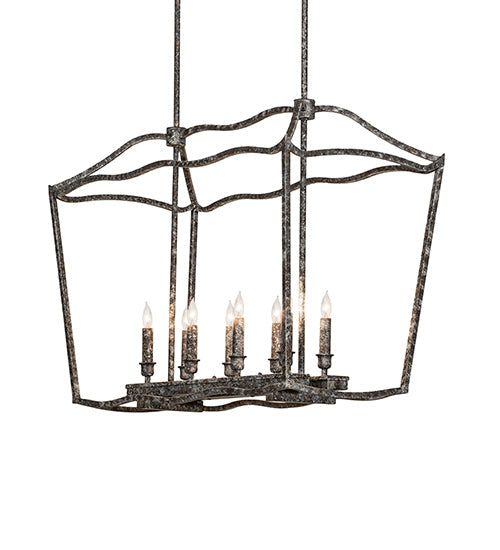 Meyda Lighting Kitzi 34" 8-Light Ash Island Pendant Light