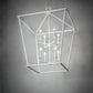 Meyda Lighting Kitzi 36"Sq 8-Light Matte White Tapered Pendant Light With White Faux Candlelight