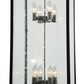 Meyda Lighting Kitzi 40" 8-Light Oil Rubbed Bronze Box Pendant Light With Clear Seeded Shade Glass