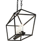 Meyda Lighting Kitzi 41" 5-Light Flat Black Island Tapered Island Pendant Light With White Faux Candlelight