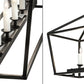 Meyda Lighting Kitzi 41" 5-Light Flat Black Island Tapered Island Pendant Light With White Faux Candlelight