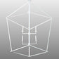 Meyda Lighting Kitzi 42"Sq 8-Light Matte White Tapered Pendant Light With White Faux Candlelight
