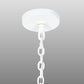 Meyda Lighting Kitzi 42"Sq 8-Light Matte White Tapered Pendant Light With White Faux Candlelight