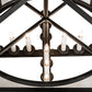 Meyda Lighting Kitzi 51" 12-Light Wrought Iron Pendant Light With Clear Seeded Shade Glass