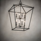 Meyda Lighting Kitzi 51" 8-Light Flat Black Tapered Pendant Light