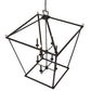 Meyda Lighting Kitzi 51" 8-Light Flat Black Tapered Pendant Light
