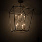 Meyda Lighting Kitzi 51" 8-Light Nickel Tapered Pendant Light With White Faux Candlelight