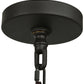 Meyda Lighting Kitzi 51" 8-Light Oil Rubbed Bronze Box Pendant Light With Clear Seeded Shade Glass