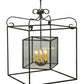 Meyda Lighting Kitzi 51" 8-Light Oil Rubbed Bronze Box Pendant Light With Clear Seeded Shade Glass