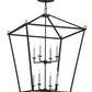 Meyda Lighting Kitzi 51" 8-Light Oil Rubbed Bronze Tapered Pendant Light With White Faux Candlelight