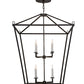 Meyda Lighting Kitzi 51" 8-Light Oil Rubbed Bronze Tapered Pendant Light With White Faux Candlelight