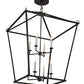Meyda Lighting Kitzi 51" 8-Light Oil Rubbed Bronze Tapered Pendant Light With White Faux Candlelight