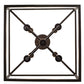 Meyda Lighting Kitzi 51" 8-Light Oil Rubbed Bronze Tapered Pendant Light With White Faux Candlelight