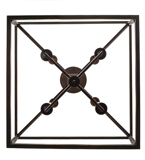 Meyda Lighting Kitzi 51" 8-Light Oil Rubbed Bronze Tapered Pendant Light With White Faux Candlelight