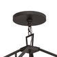 Meyda Lighting Kitzi 51" 8-Light Oil Rubbed Bronze Tapered Pendant Light With White Faux Candlelight