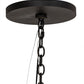 Meyda Lighting Kitzi 51" 8-Light Textured Black Pendant Light