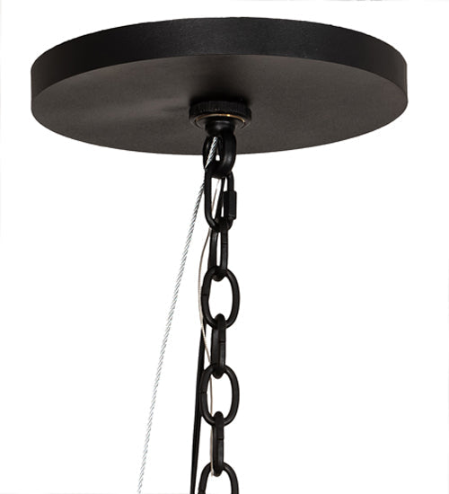 Meyda Lighting Kitzi 51" 8-Light Textured Black Pendant Light