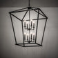 Meyda Lighting Kitzi 51" 8-Light Textured Black Pendant Light