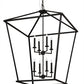 Meyda Lighting Kitzi 51" 8-Light Textured Black Pendant Light