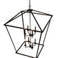 Meyda Lighting Kitzi 51" 8-Light Textured Black Pendant Light