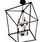 Meyda Lighting Kitzi 51" 8-Light Textured Black Pendant Light