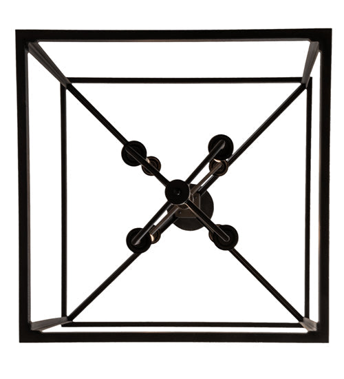 Meyda Lighting Kitzi 51" 8-Light Textured Black Pendant Light
