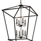 Meyda Lighting Kitzi 51" 8-Light Textured Black Pendant Light