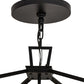 Meyda Lighting Kitzi 51" 8-Light Textured Black Tapered Pendant Light With White Faux Candlelight
