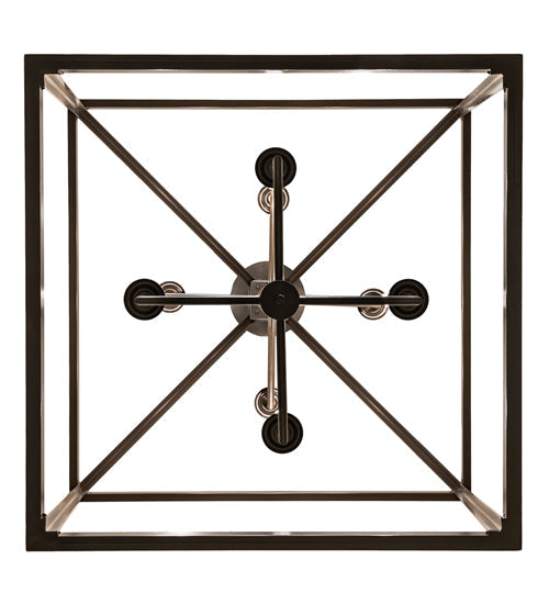 Meyda Lighting Kitzi 51" 8-Light Timeless Bronze Tapered Pendant Light With White Faux Candlelight