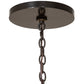 Meyda Lighting Kitzi 51" 8-Light Timeless Bronze Tapered Pendant Light With White Faux Candlelight