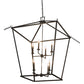 Meyda Lighting Kitzi 52" 8-Light Textured Black Tapered Pendant Light