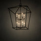 Meyda Lighting Kitzi 52" 8-Light Timeless Bronze Tapered Pendant Light With White Faux Candlelight