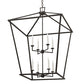 Meyda Lighting Kitzi 52" 8-Light Timeless Bronze Tapered Pendant Light With White Faux Candlelight