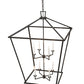 Meyda Lighting Kitzi 52" 8-Light Timeless Bronze Tapered Pendant Light With White Faux Candlelight